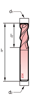 切削刀具-二刃铝用平铣刀