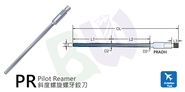 tool,Aerospace HSS Tapered Helix Thread Reamer