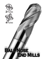 Solid Carbide Ball Nose End Mills
