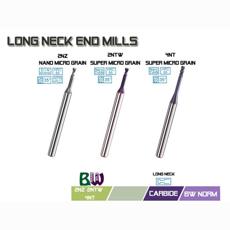 end mill strumento - 2NZ, 2NTW, 4NT