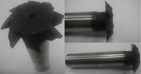 BW High Precision 8 flute T type Single-Angle Chamfering Cutter.
